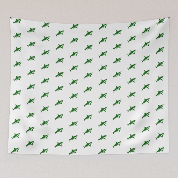 Item preview, Dark Green Great White Shark Design designed and sold by pattern-archive.