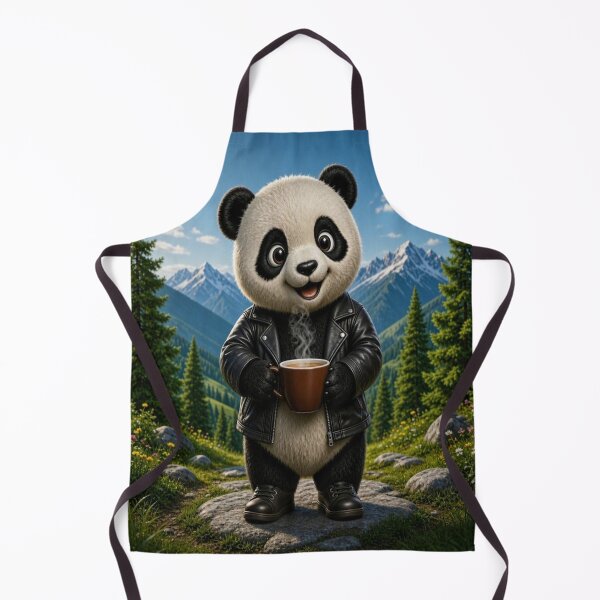 Artikelvorschau, Niedlicher Panda auf Reisen trinkt heißen Kaffee entworfen und verkauft von Breezes-of-Ida.