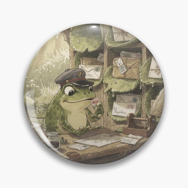 Item preview, Frog Postmaster Sorting Lily-Pad Mail designed and sold by PictorialWhimsy.