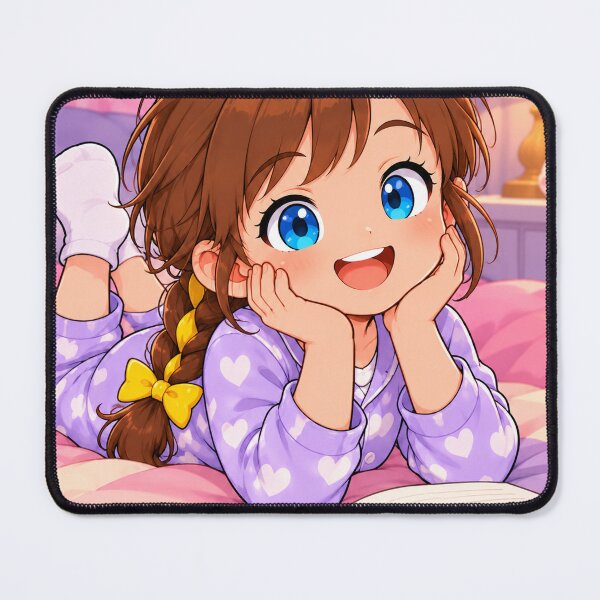 Item preview, Cute Girl Reading Book Cozy Bedtime Starry Bedroom Kids Design designed and sold by Kenzie & Co.