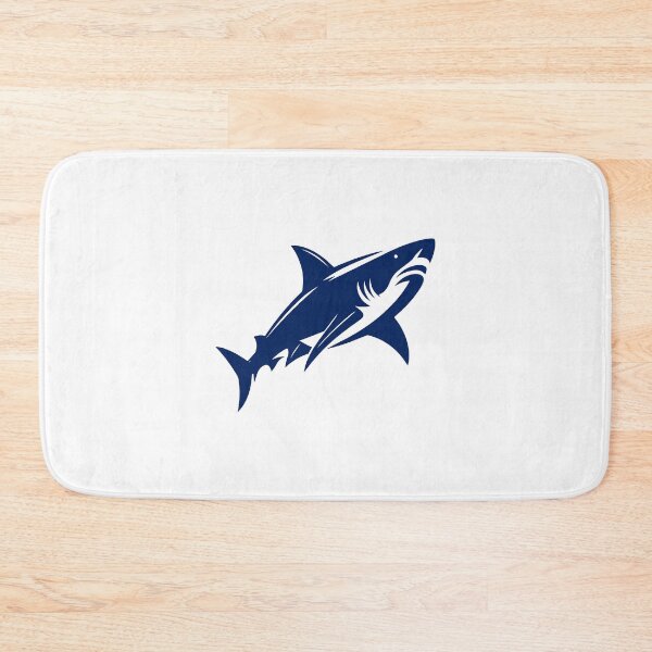 Item preview, Navy Blue Great White Shark Design designed and sold by pattern-archive.