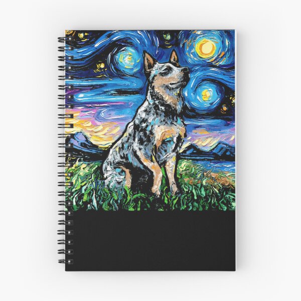 Item preview, Blue Heeler Starry Night designed and sold by MarineCanvas.
