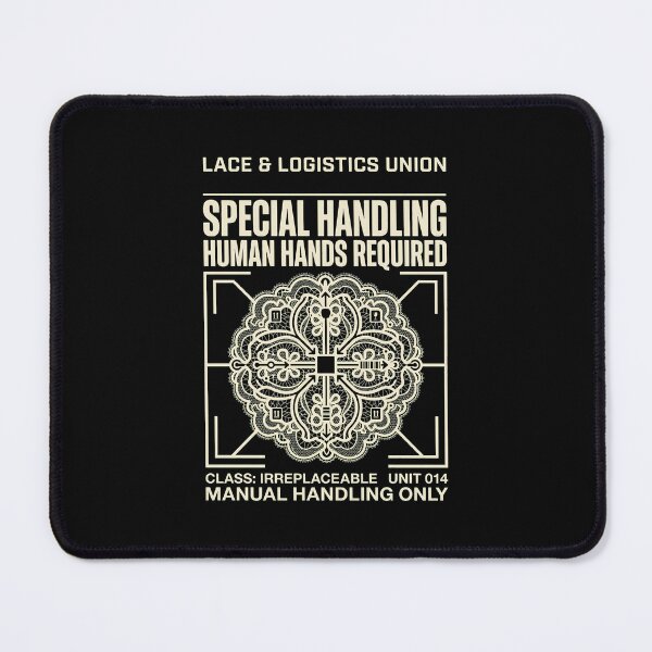 Item preview, Special Handling Human Hands Required Industrial Crafting Humor designed and sold by SplashTastic.
