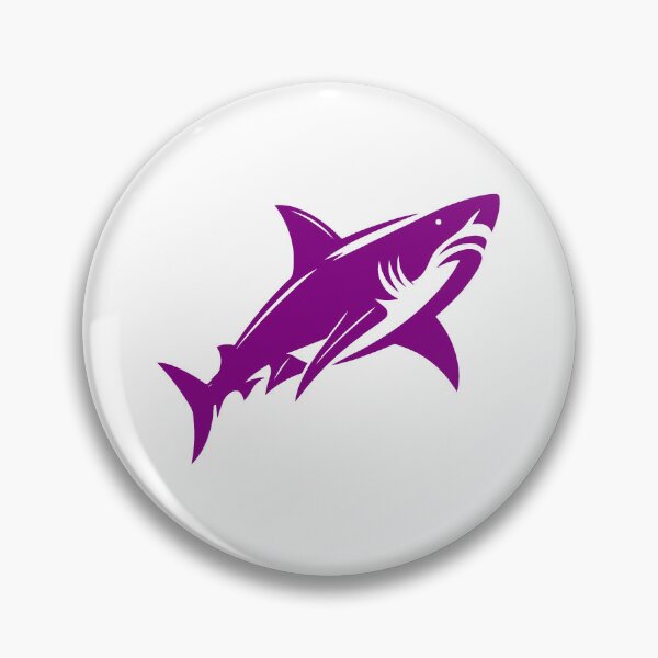Item preview, Purple Great White Shark Design designed and sold by pattern-archive.