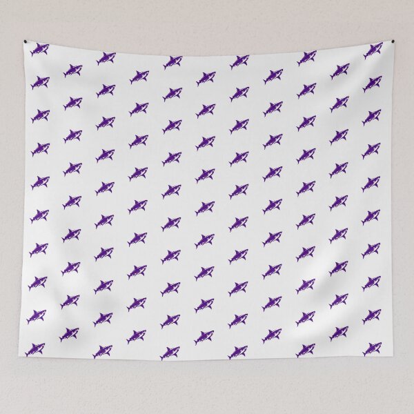 Item preview, Dark Purple Great White Shark Design designed and sold by pattern-archive.