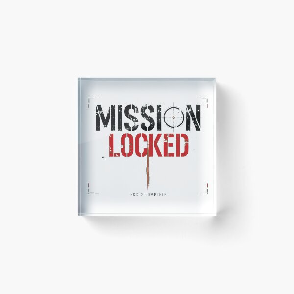 Item preview, MISSION LOCKED FOCUS COMPLETE - Black Red Tactical HUD Scope designed and sold by VYBE DARK Studio.