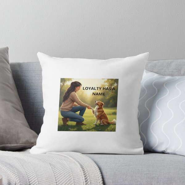 Item preview, Loyalty Has A Name Cute Dog Lover Watercolor Art Design designed and sold by Jani045.