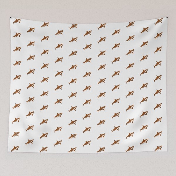 Item preview, Brown Great White Shark Design designed and sold by pattern-archive.