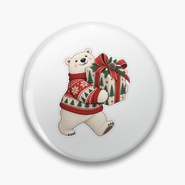 Item preview, Christmas Polar Bear Gift Sweater designed and sold by naruto4925.