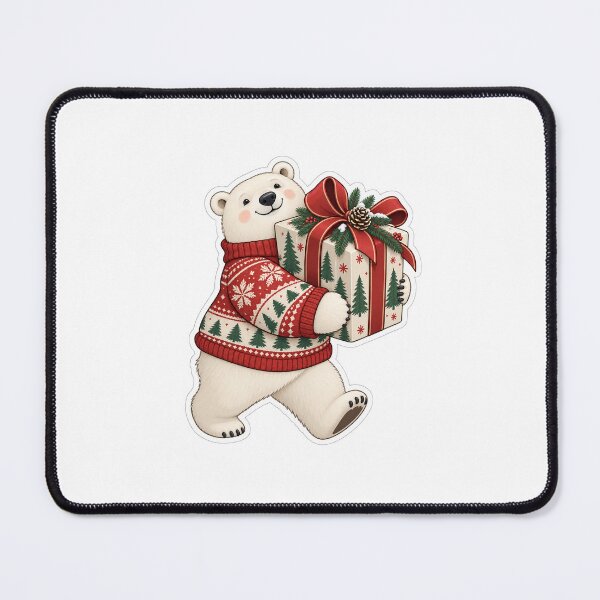 Item preview, Christmas Polar Bear Gift Sweater designed and sold by naruto4925.