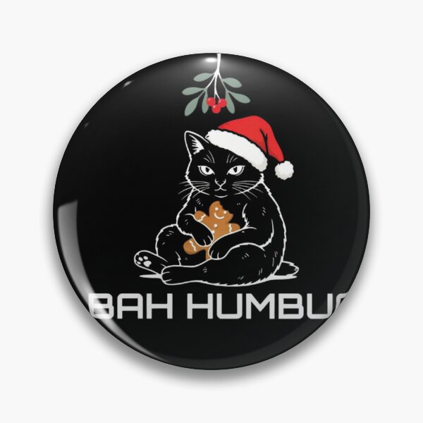 Item preview, Funny Christmas Cat Bah Humbug - Edgy Sarcastic Holiday designed and sold by wyzin39.