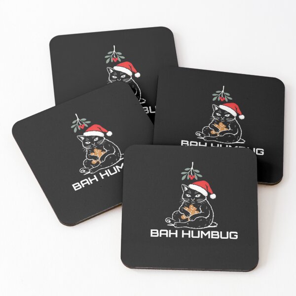 Item preview, Funny Christmas Cat Bah Humbug - Edgy Sarcastic Holiday designed and sold by wyzin39.