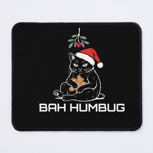 Item preview, Funny Christmas Cat Bah Humbug - Edgy Sarcastic Holiday designed and sold by wyzin39.