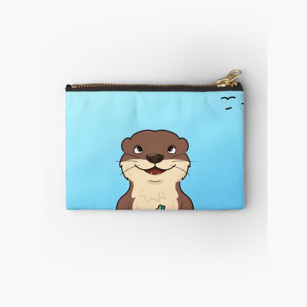 Item preview, Otter Holding Fish Beach designed and sold by palotticzefla.