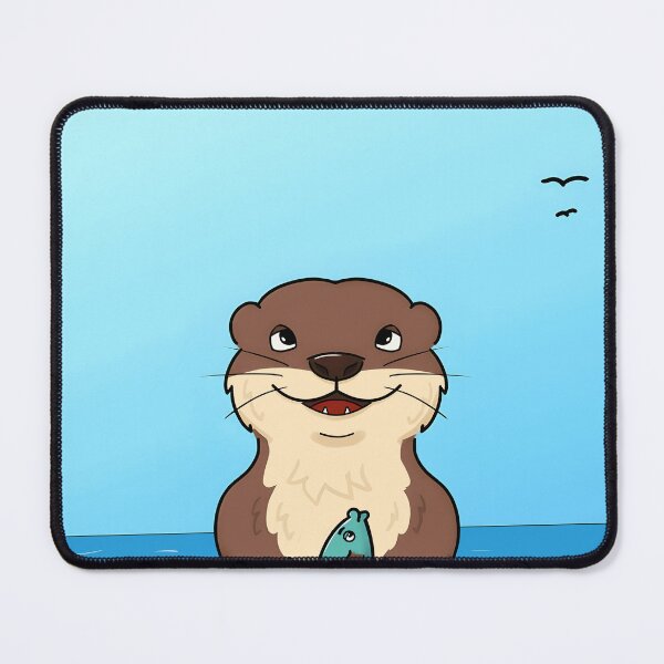 Item preview, Otter Holding Fish Beach designed and sold by palotticzefla.