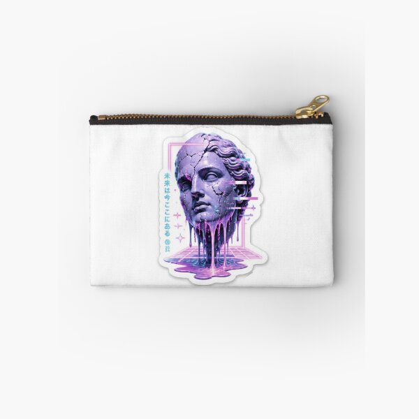 Item preview, Vaporwave Melting Statue Cyber-Goth Sticker designed and sold by UmarCreates.