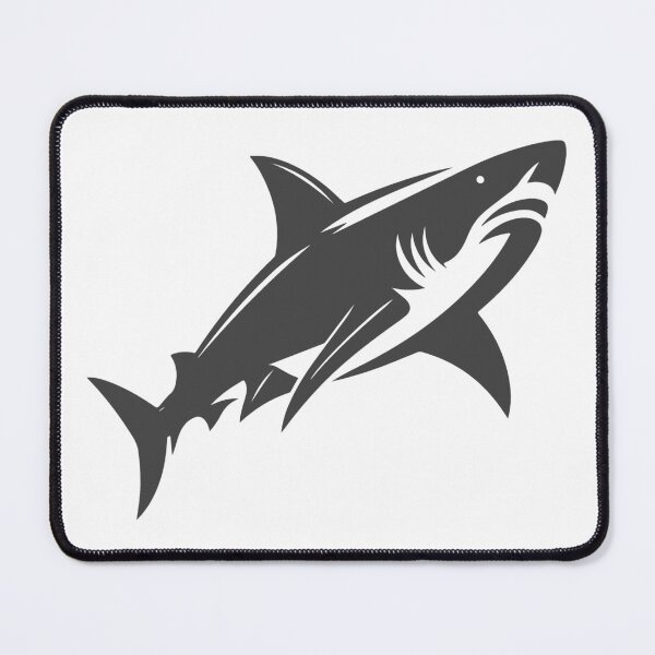 Item preview, Dark Gray Great White Shark Design designed and sold by pattern-archive.