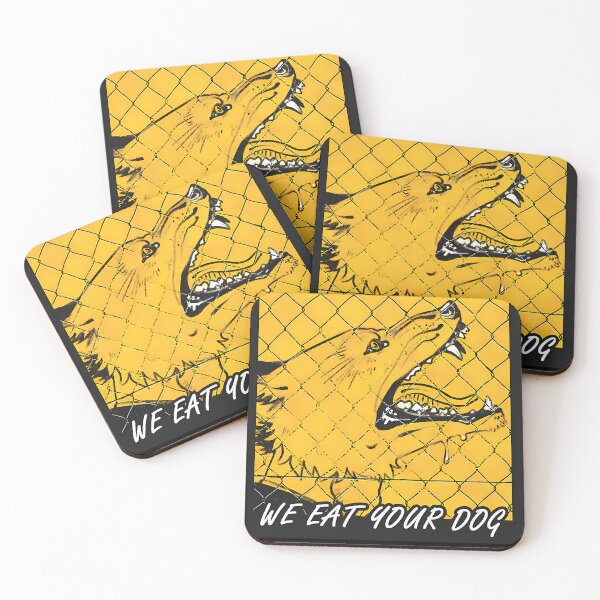 Item preview, Yellow Monsters We Eat Your Dog Textless designed and sold by SurrealChibi.