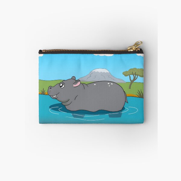 Item preview, Happy Hippo In Water African designed and sold by palotticzefla.