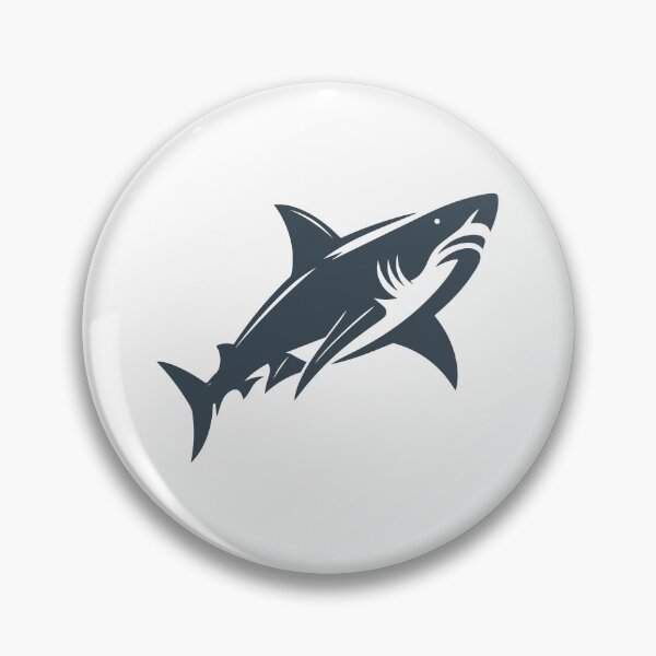 Item preview, Charcoal Great White Shark Design designed and sold by pattern-archive.