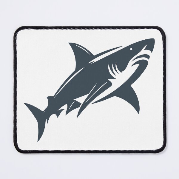 Item preview, Charcoal Great White Shark Design designed and sold by pattern-archive.
