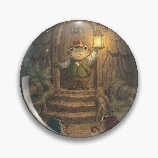 Item preview, Toad Innkeeper Welcoming Weary Beetles designed and sold by PictorialWhimsy.
