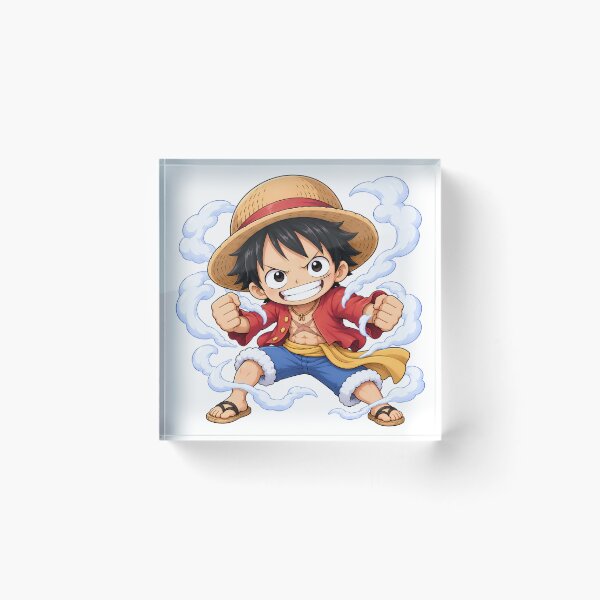 Item preview, Chibi Tiny Monkey D. Luffy One Piece Anime, Cute Straw Hat Art designed and sold by LumiAnCreations.
