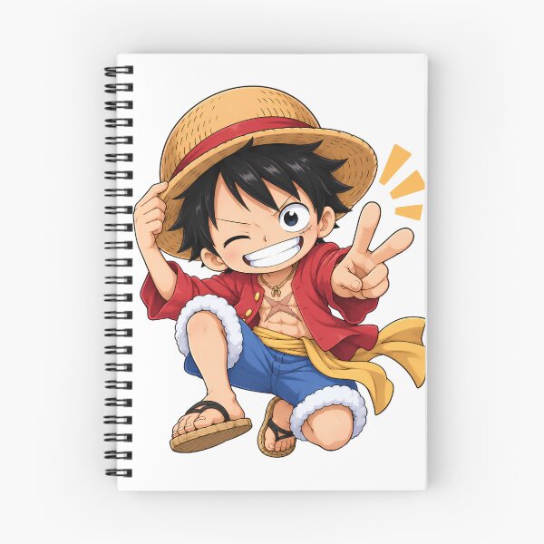 Item preview, Chibi Monkey D. Luffy One Piece Anime, Cute Tiny Straw Hat Art designed and sold by LumiAnCreations.