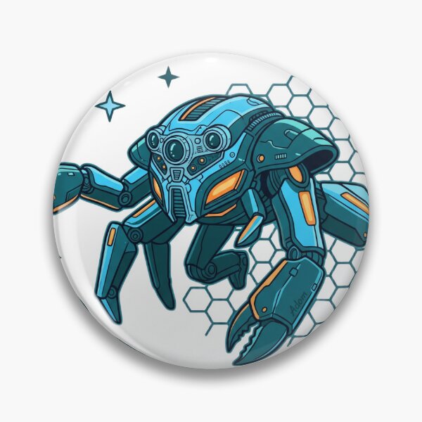 Item preview, Synaptic Ascent Mech Crab Art designed and sold by Adom-Fashon.