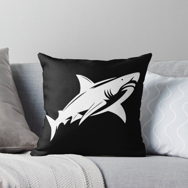 Item preview, White Great White Shark Design designed and sold by pattern-archive.