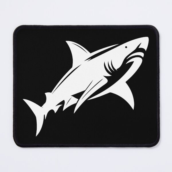 Item preview, White Great White Shark Design designed and sold by pattern-archive.