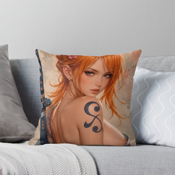 Item preview, Orange Haired Samurai Woman – Japanese Warrior Anime Girl Aesthetic designed and sold by Dyan4.