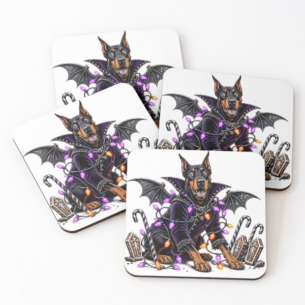 Item preview, Halloween Doberman Vampire with Bat Wings designed and sold by CraftyValley.