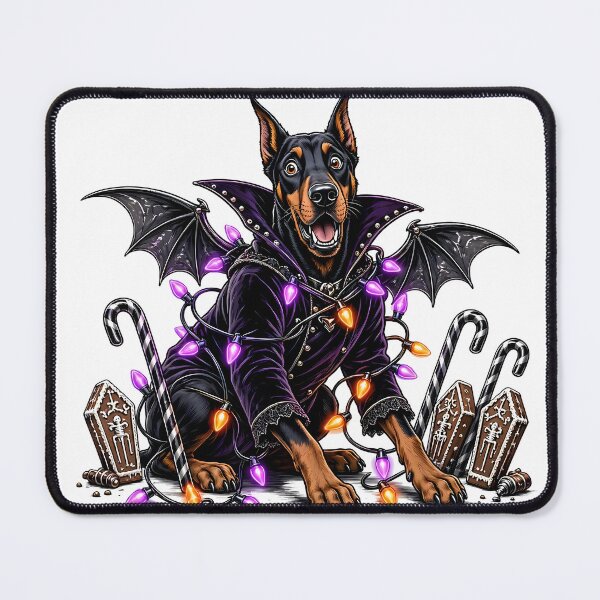 Item preview, Halloween Doberman Vampire with Bat Wings designed and sold by CraftyValley.