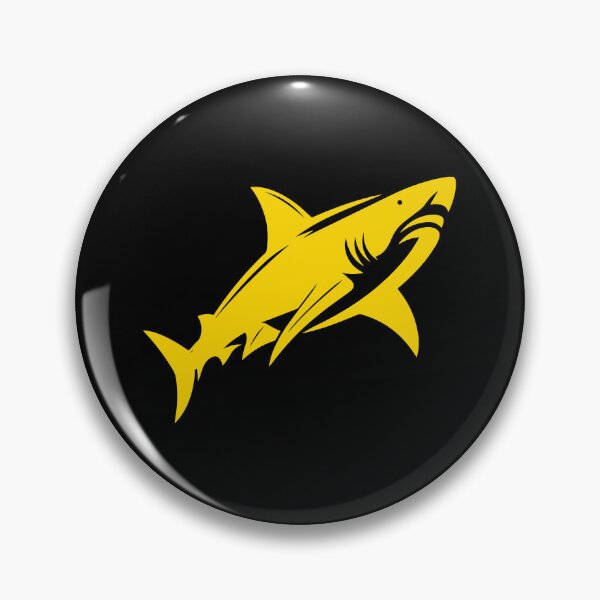 Item preview, Gold Great White Shark Design designed and sold by pattern-archive.