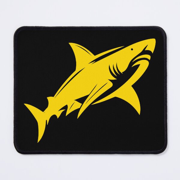 Item preview, Gold Great White Shark Design designed and sold by pattern-archive.