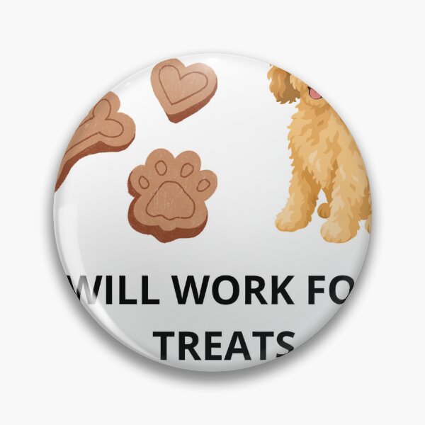 Item preview, Will Work For Treats Cute Goldendoodle Puppy Dog Design designed and sold by Jani045.