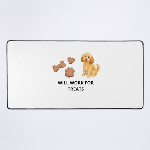 Item preview, Will Work For Treats Cute Goldendoodle Puppy Dog Design designed and sold by Jani045.