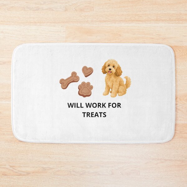 Item preview, Will Work For Treats Cute Goldendoodle Puppy Dog Design designed and sold by Jani045.
