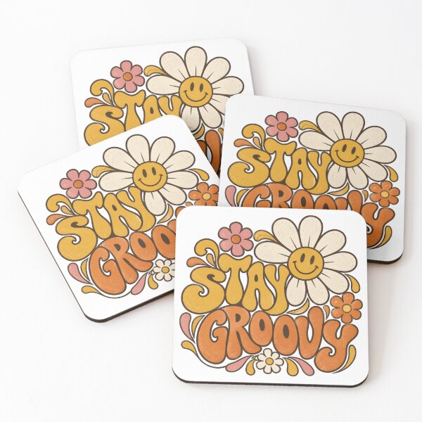 Item preview, Stay Groovy – Retro Flower Power Daisy designed and sold by MotionBanana Art.