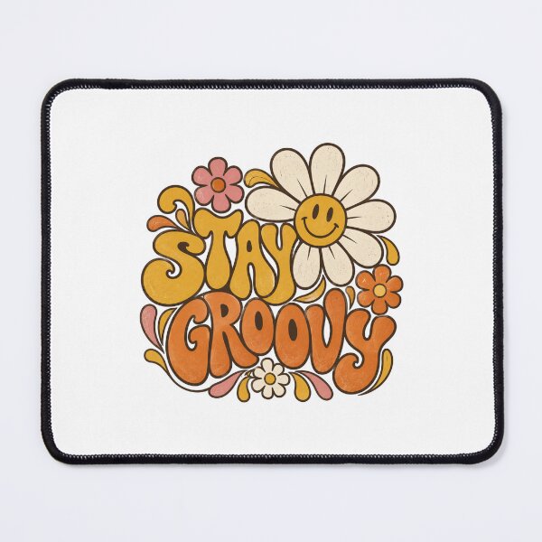 Item preview, Stay Groovy – Retro Flower Power Daisy designed and sold by MotionBanana Art.