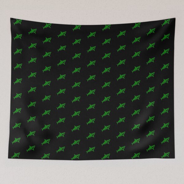 Item preview, Green Great White Shark Design designed and sold by pattern-archive.