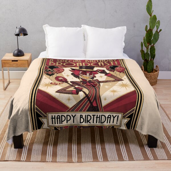 Item preview, Alastor Wishing You a Happy Birthday - Radio Demon Birthday Art designed and sold by DeviantMerch.