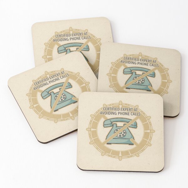 Item preview, Certified Expert at Avoiding Phone Calls designed and sold by PictorialWhimsy.