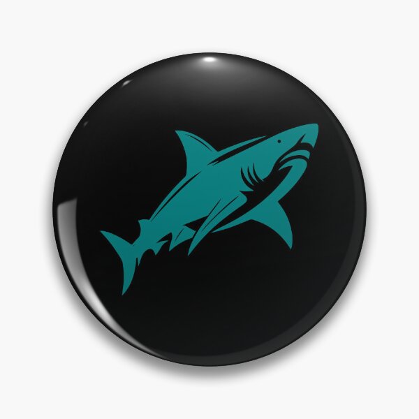 Item preview, Teal Great White Shark Design designed and sold by pattern-archive.