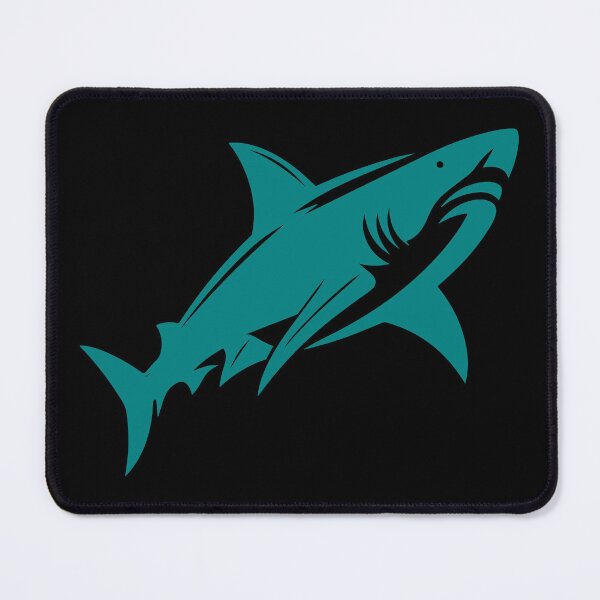 Item preview, Teal Great White Shark Design designed and sold by pattern-archive.
