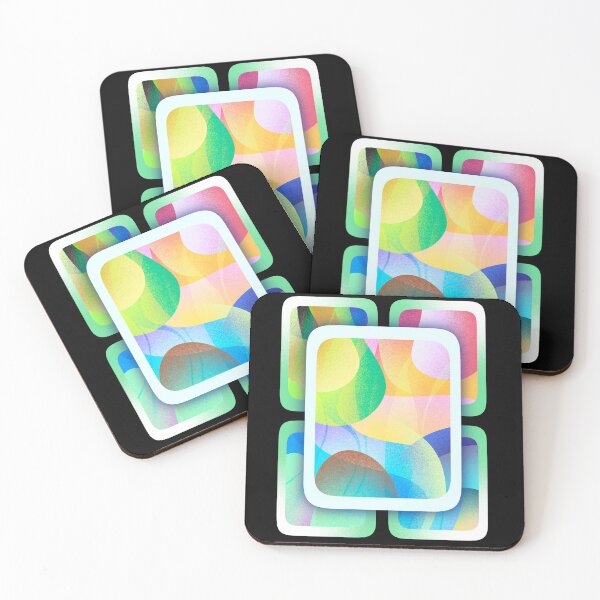 Item preview, Abstract Avocado Five Square designed and sold by Static.Alien.