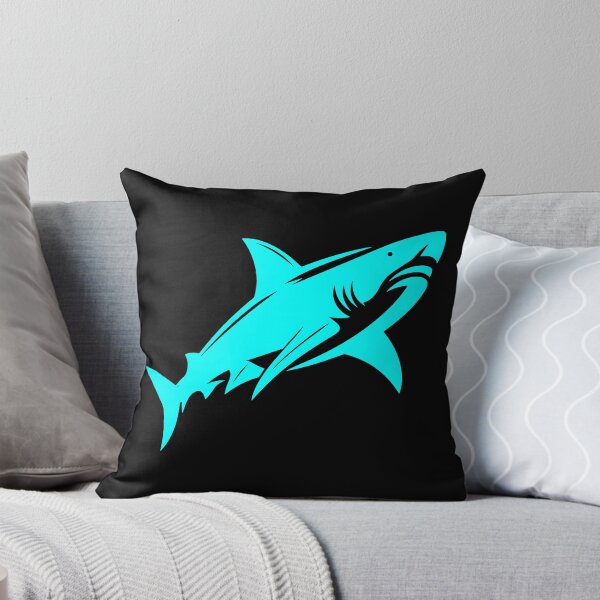 Item preview, Cyan Great White Shark Design designed and sold by pattern-archive.