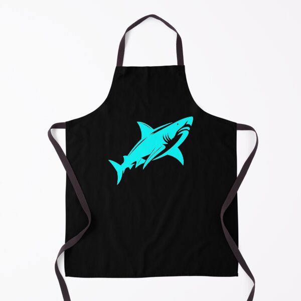 Item preview, Cyan Great White Shark Design designed and sold by pattern-archive.