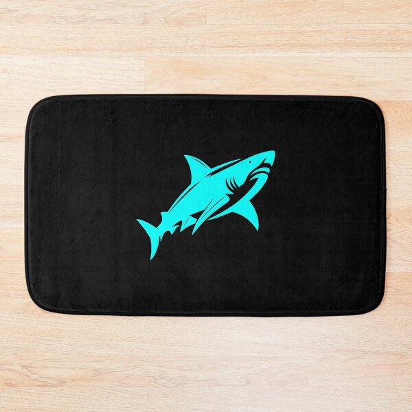 Item preview, Cyan Great White Shark Design designed and sold by pattern-archive.